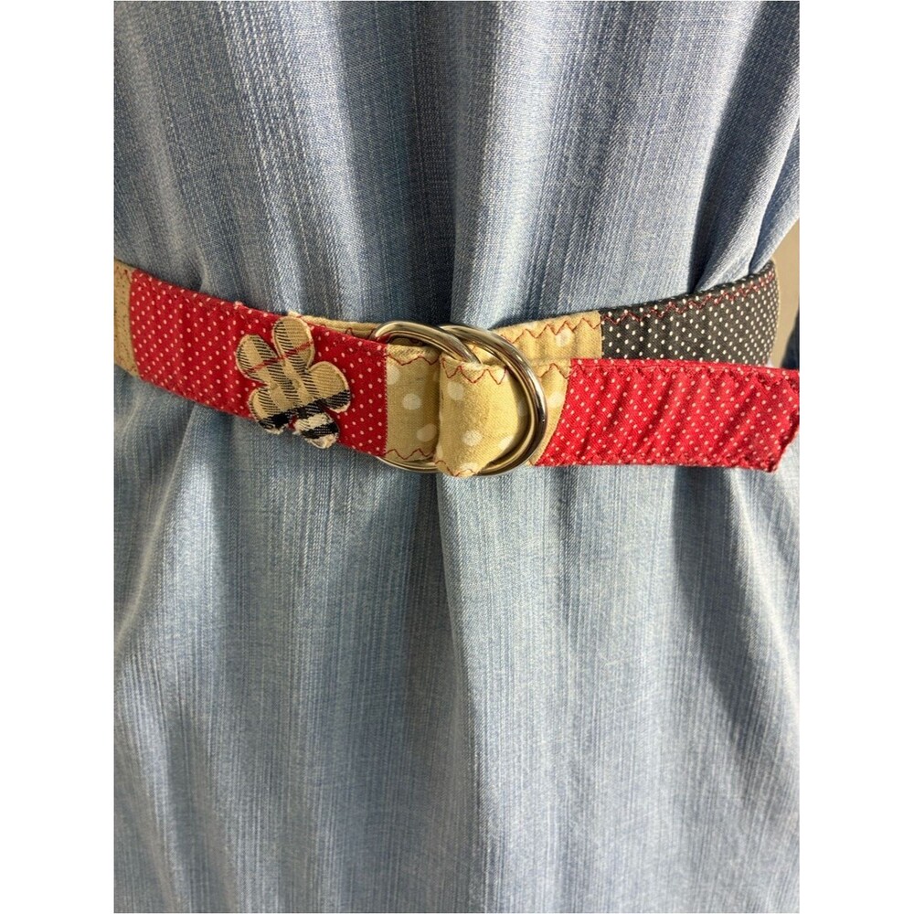 Peace Patch Designs belt M-30” long patchwork retro style bohemian